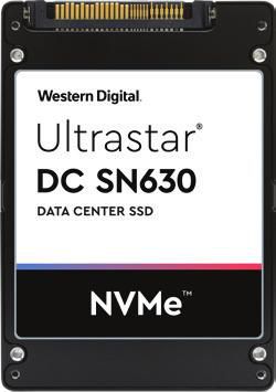 Western Digital Ultrastar DC SN630, 7680 GB, U.2 2.5", PCIe 3.0 x4, NVMe 1.3, 3D TLC NAND, 69.85x100.45x7 mm - W124696673