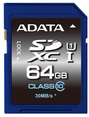 ADATA 64GB SDHC Class 10 USH-I - W124482941