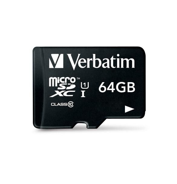Verbatim 64GB, microSDXC, Class 10 - W125217900