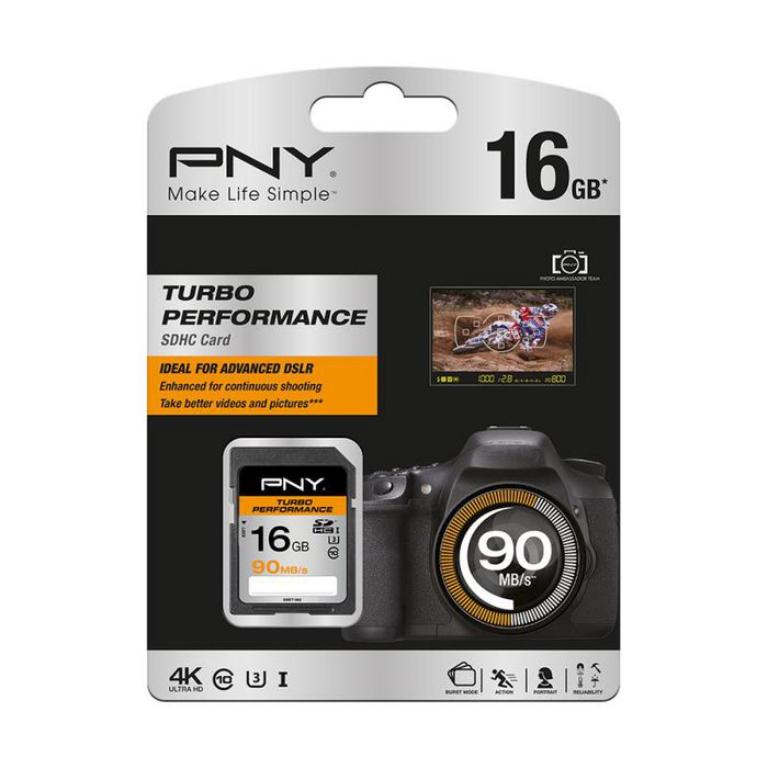 PNY SDHC 16GB Turbo Performance 90MB/s - W125338946
