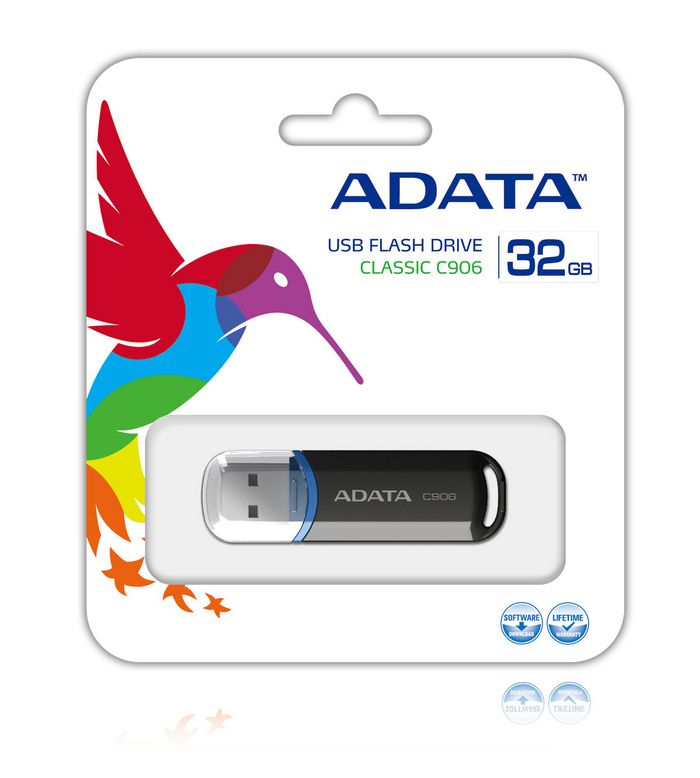 ADATA 32GB, USB2.0, 9g, noire - W124444896