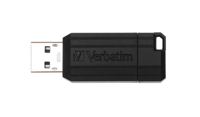 Verbatim PinStripe USB Drive 16GB - Black - W124884856