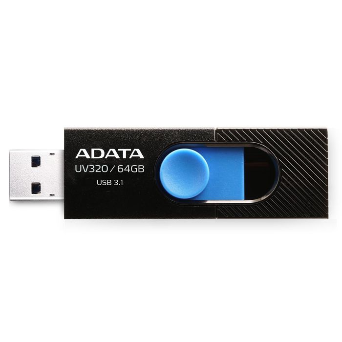 ADATA 64GB, USB 3.1, 7.9g, Black/Blue - W125045297