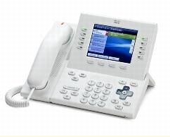 Cisco IP Phone 8961, 5" (10cm) TFT 24-bit, Slimline Handset, White - W125047537
