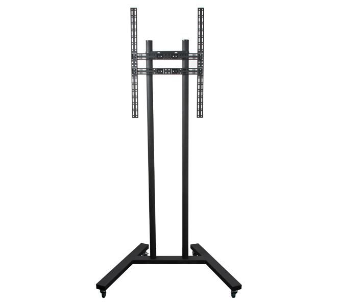 B-Tech Large Flat Screen Display Trolley / Stand, up to 60”, 50kg max, up to 800 x 600, Black - W125046075