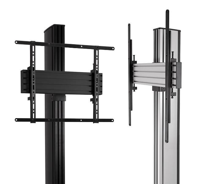 B-Tech System X Universal Flat Screen Floor Stand, 1.8 m, 39" - 65", max 70 kg, VESA 600x400, Silver - W125446335
