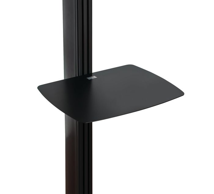 B-Tech System X Universal Dual Stack Flat Screen Floor Stand, 2.4 m, 47" - 65", max 35 kg, VESA 600x400, Black - W125446336