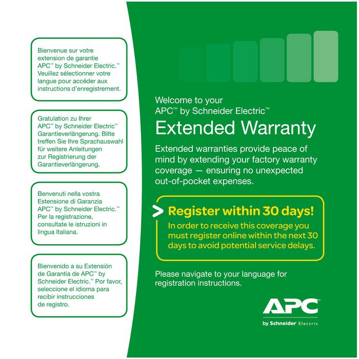 APC Service Pack 3 Year Extended Warranty (for concurrent sales) - W124878048