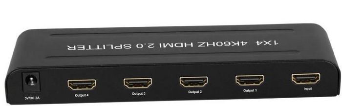 MicroConnect HDMI 4K Splitter 1 to 4 Ultra Slim design - W125660948
