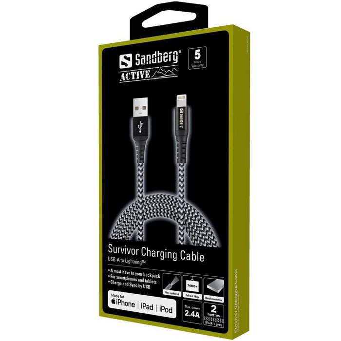 Sandberg Survivor Lightning Cable 2M - W125662231