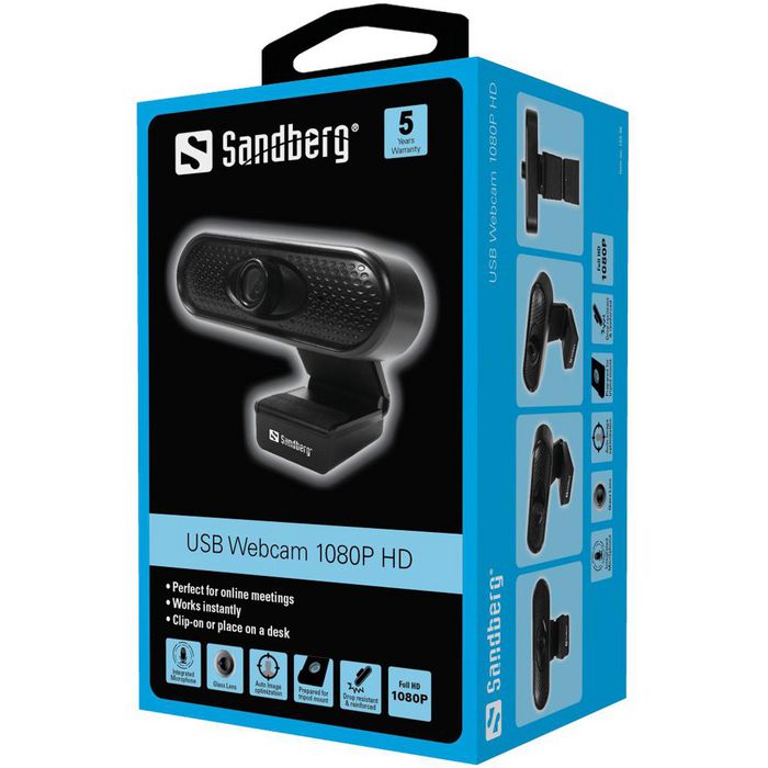 Sandberg USB Webcam 1080P HD - W125744289