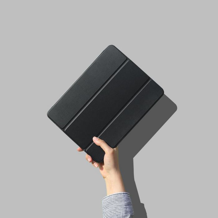 eSTUFF DENVER Folio Case for iPad Mini 5 - Black - PU leather/Clear - W125509288
