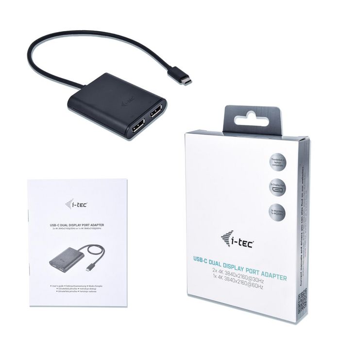 i-tec USB-C 3.1 Dual 4K DP Video Adapter - W124546931