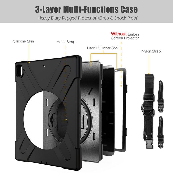 eSTUFF AUSTIN Defender Case for iPad Pro 10.5/Air 10.5 - Black - W125509282