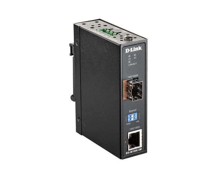 D-Link 10/100/1000 Mbps to SFP Industrial Media, 4 Gbps, IEEE 802.3, Auto-MDI/MDIX - W125644885