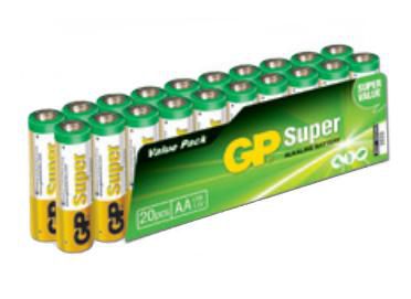 GP Batteries Super Alkaline AA battery, 15A/LR6, 20-pack - W124389290