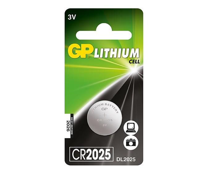 GP Batteries Lithium Cell Battery CR2025 1-pack - W125047691
