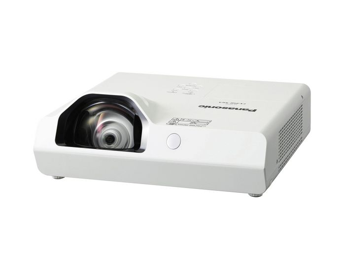 Panasonic Short-throw, LCD, 3200 lm, XGA, 1024 x 768, 4:3, 50 - 100", Fixed Zoom, Manual Focus, RJ-45, 10 W speaker, 1 x 230 W lamp, 10000 h - W125746799