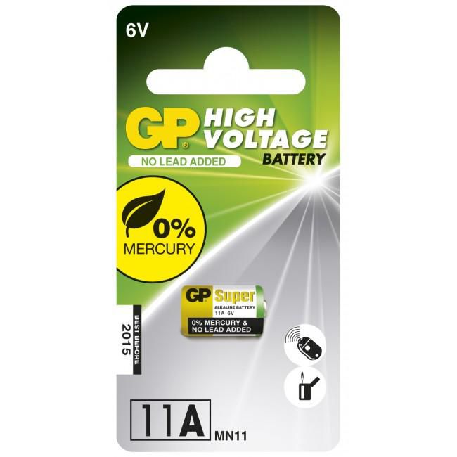 GP Batteries High Voltage Battery- 11A, 1-pack - W124355564