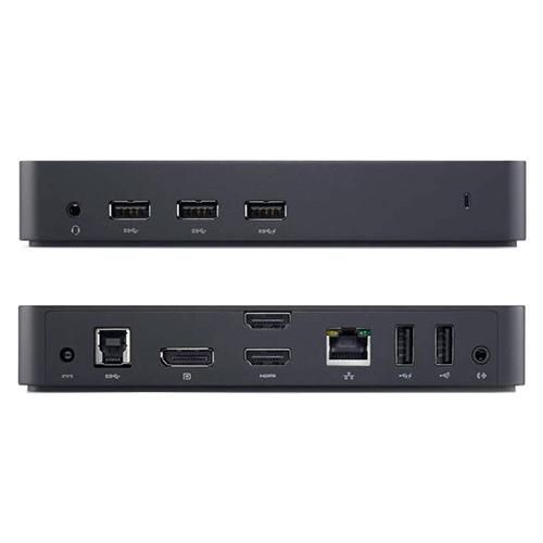 Dell Station d'accueil - USB 3.0, Gigabit LAN, DisplayPort, HDMI, Noir - W125782260