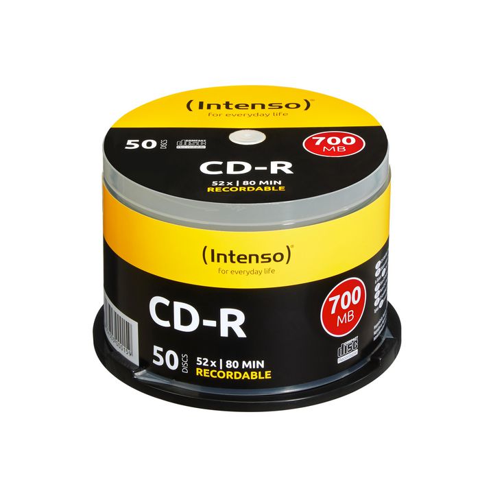 Intenso CD-R, 700 MB, 52x, cakebox 50pcs - W125096375