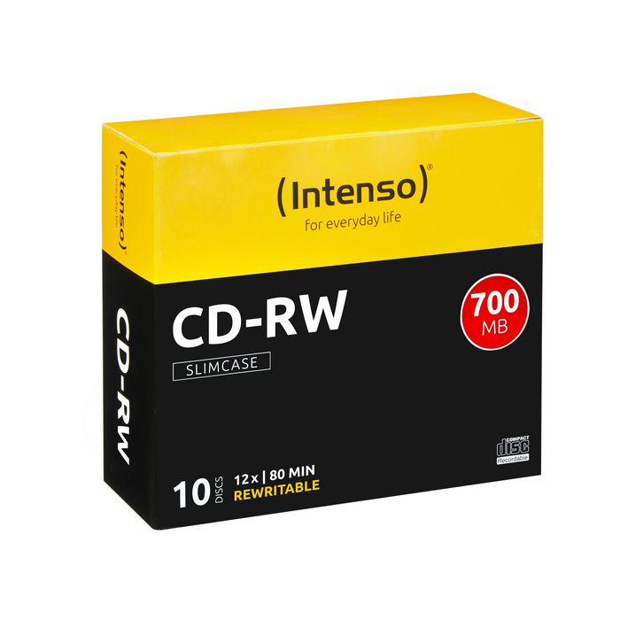 Intenso CD-RW 700MB/80min 12x, Rewritable - W124384982