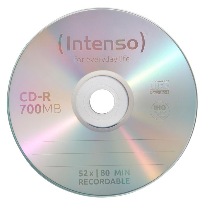 Intenso CD-RW 700MB/80min 12x, Rewritable - W124384982