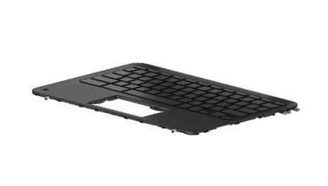 HP Keyboard/top cover in gray finish for use with computer models equipped with a keyboard camera (includes keyboard cable) - W125779010