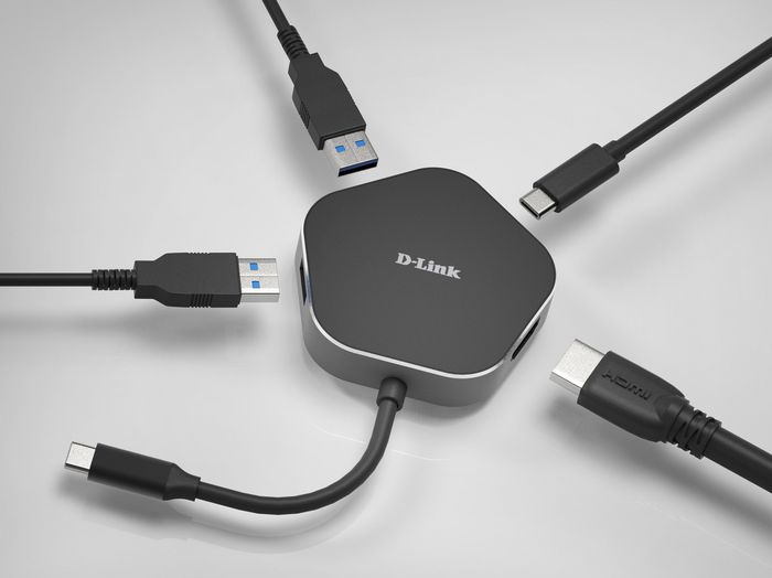D-Link 2xUSB 3.0, USB-C/HDMI, 68x67x18mm, 50g - W125662928