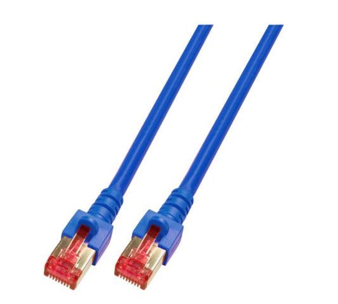 MicroConnect CAT6 S/FTP Network Cable 0.5m, Blue with Snagless - W124375494