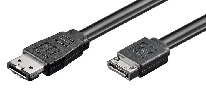MicroConnect SATA L Plug - eSATA I Plug 0.5m - W124774546