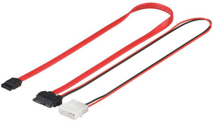 MicroConnect Slim/Mini SATA to SATA + Power, 0.25 m - W124583524