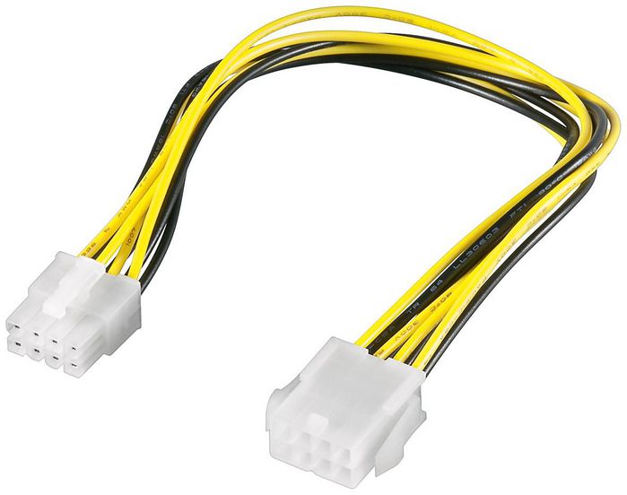 MicroConnect 8 pin EPS power extension, 0.20m, - W125068875