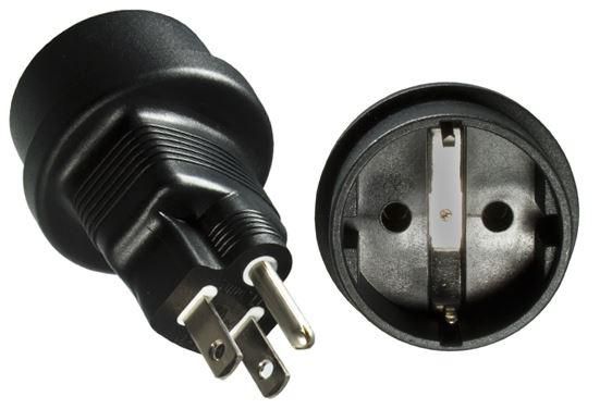 MicroConnect Power Adapt. US 3pin - CEE/7 F - W125168583