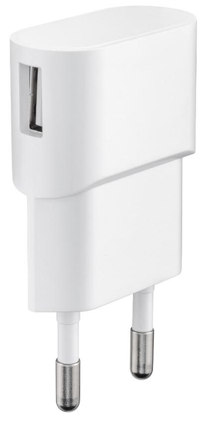 MicroConnect 1 x USB, 5 V, 1 A, 100 - 240V, White - W124768837