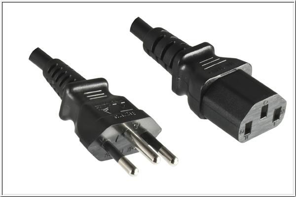 MicroConnect Power Cord 2.1m, Black, IEC320 - W124768807