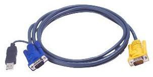 MicroConnect KVM Cable, 1.8m, Black - W124468938
