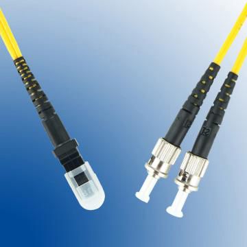 MicroConnect Optical Fibre Cable, MTRJ-ST, Singlemode, Duplex OS2 (Yellow), 0.5m - W124350471