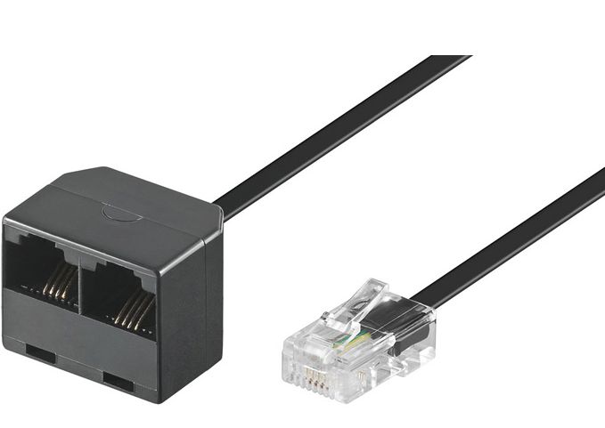 MicroConnect 1xRJ45 Plug-2xRJ45 Jack, 8P4C - W124564427