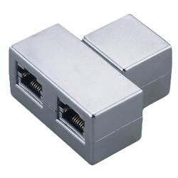 MicroConnect T-Modular Adapter RJ45 - 2 x RJ45 F/F - W124964479