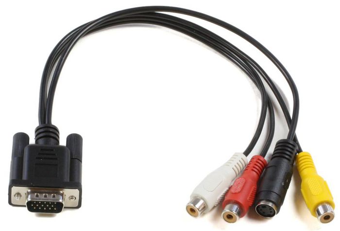 MicroConnect MONGGSV, VGA to S-video and RCA, 0.3m - W124885883