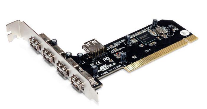 MicroConnect PCI USB 2.0 4+1 Expansion card NEC720101 - W124663237