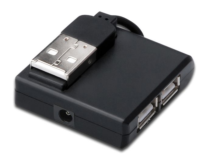 MicroConnect USB 2.0 High-Speed Hub 4-Port - W124363218
