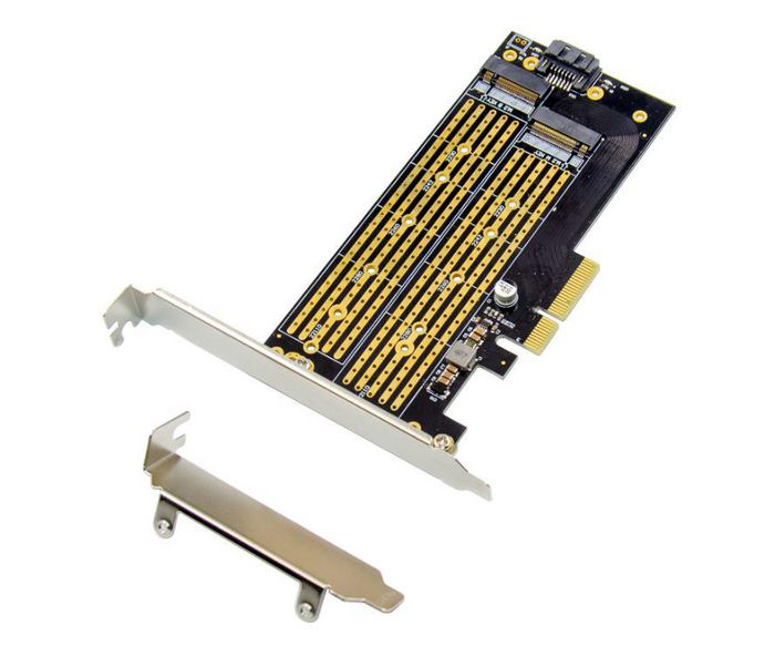 MicroConnect PCIe x4 M.2 B&M Key NVMe SSD Adapter - W124963276