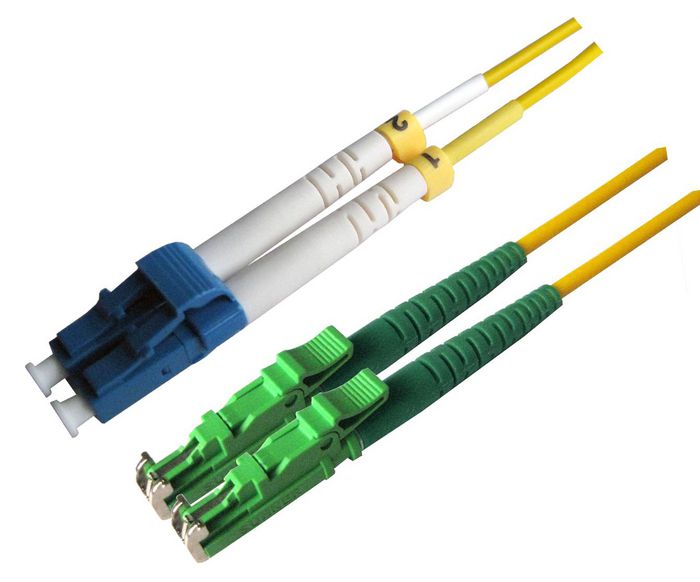 MicroConnect Optical Fibre Cable, LC-E2000, Singlemode, Duplex, OS2 (Yellow) 15m - W124850148