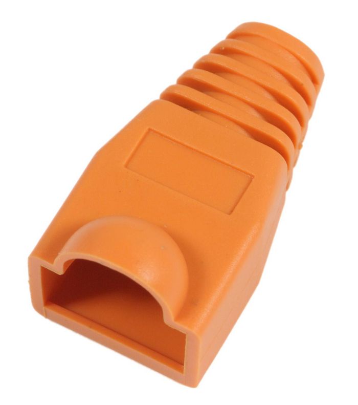 MicroConnect Bottes prises RJ-45 Orange Paquet de 50 - W125159729