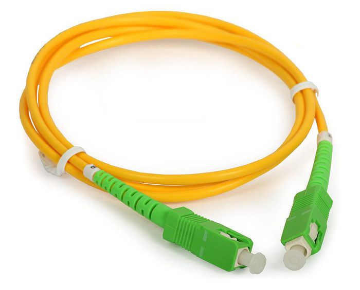 MicroConnect Optical Fibre Cable, SC-SC, Singlemode, Simplex, OS2 (Yellow) 1m - W124850157