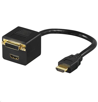 MicroConnect HDMI 19 - DVI 24+1 - HDMI - W125155789