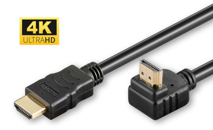 MicroConnect HDMI 1.4 Cable, 90° angled, 1.5m - W124855693