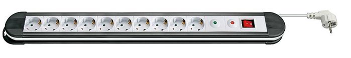 MicroConnect 10-way Schuko Socket incl. Surge Protection, 1.4m - W124955573